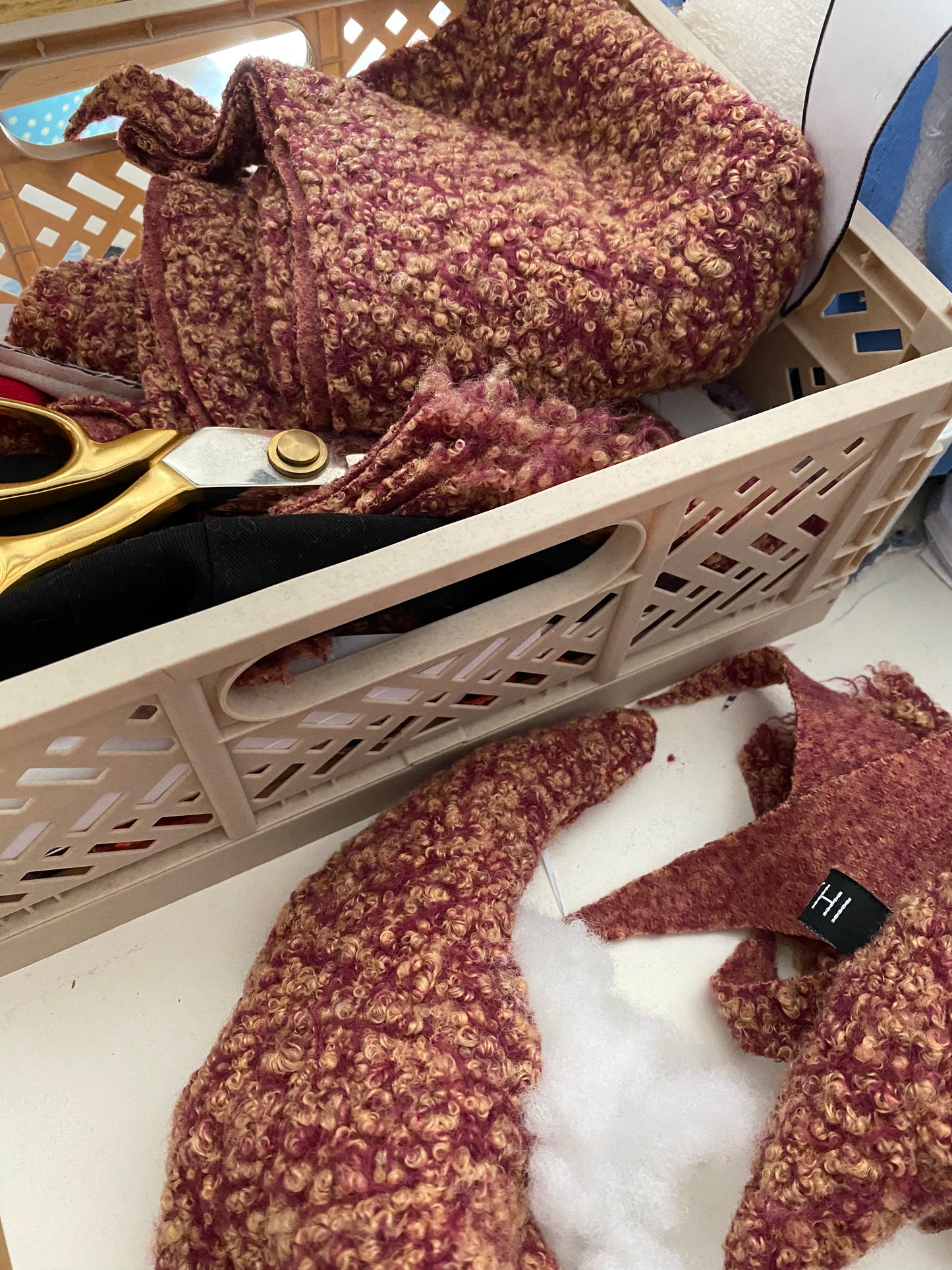 Moon Pillow Rust Melange