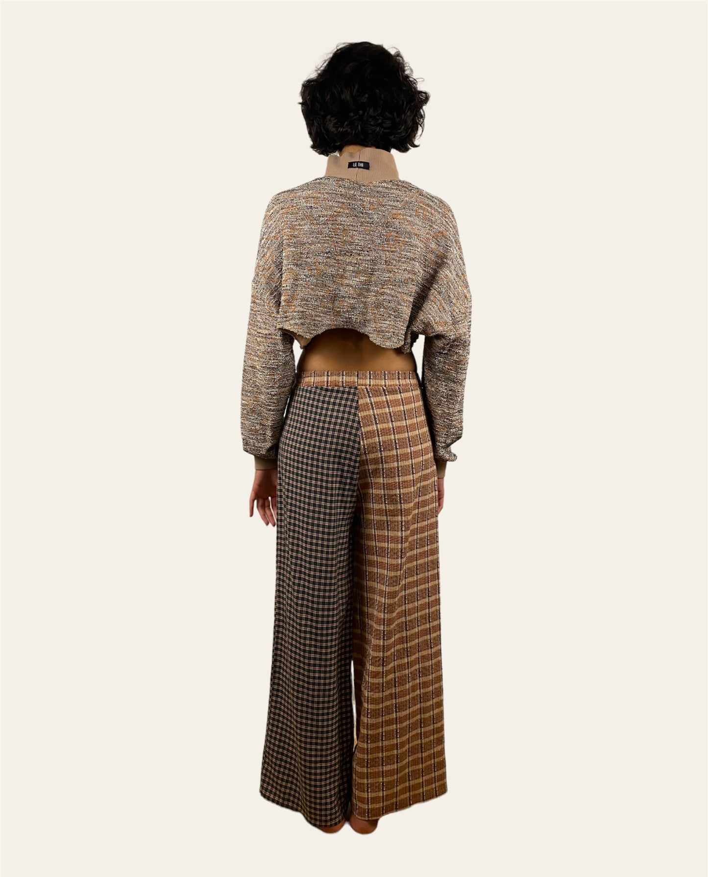 Sarah Pants Check Print