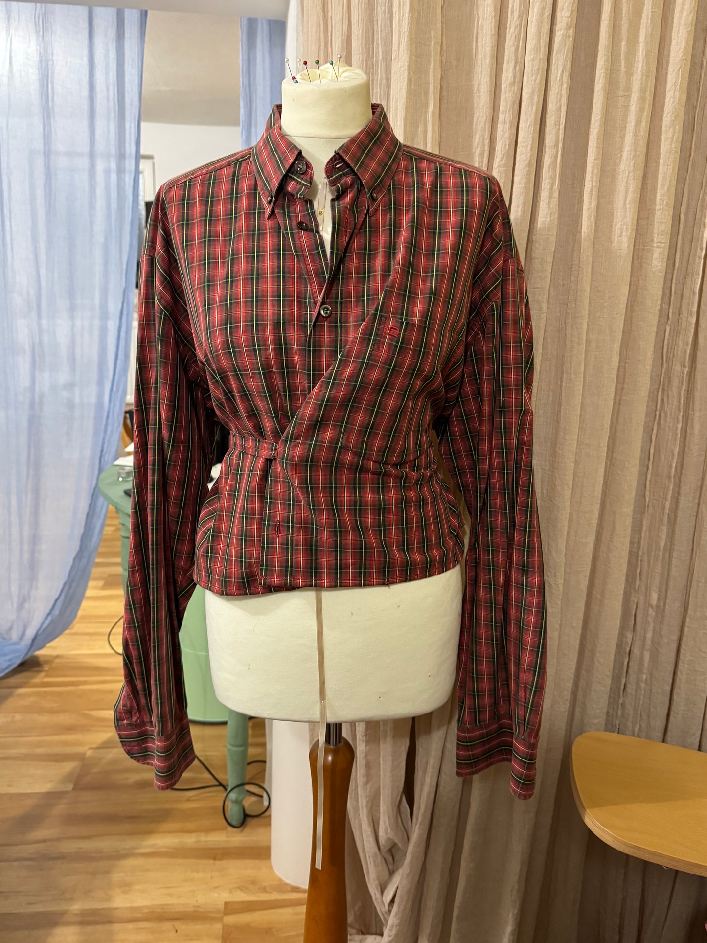 Check Shirt  Red Reworked