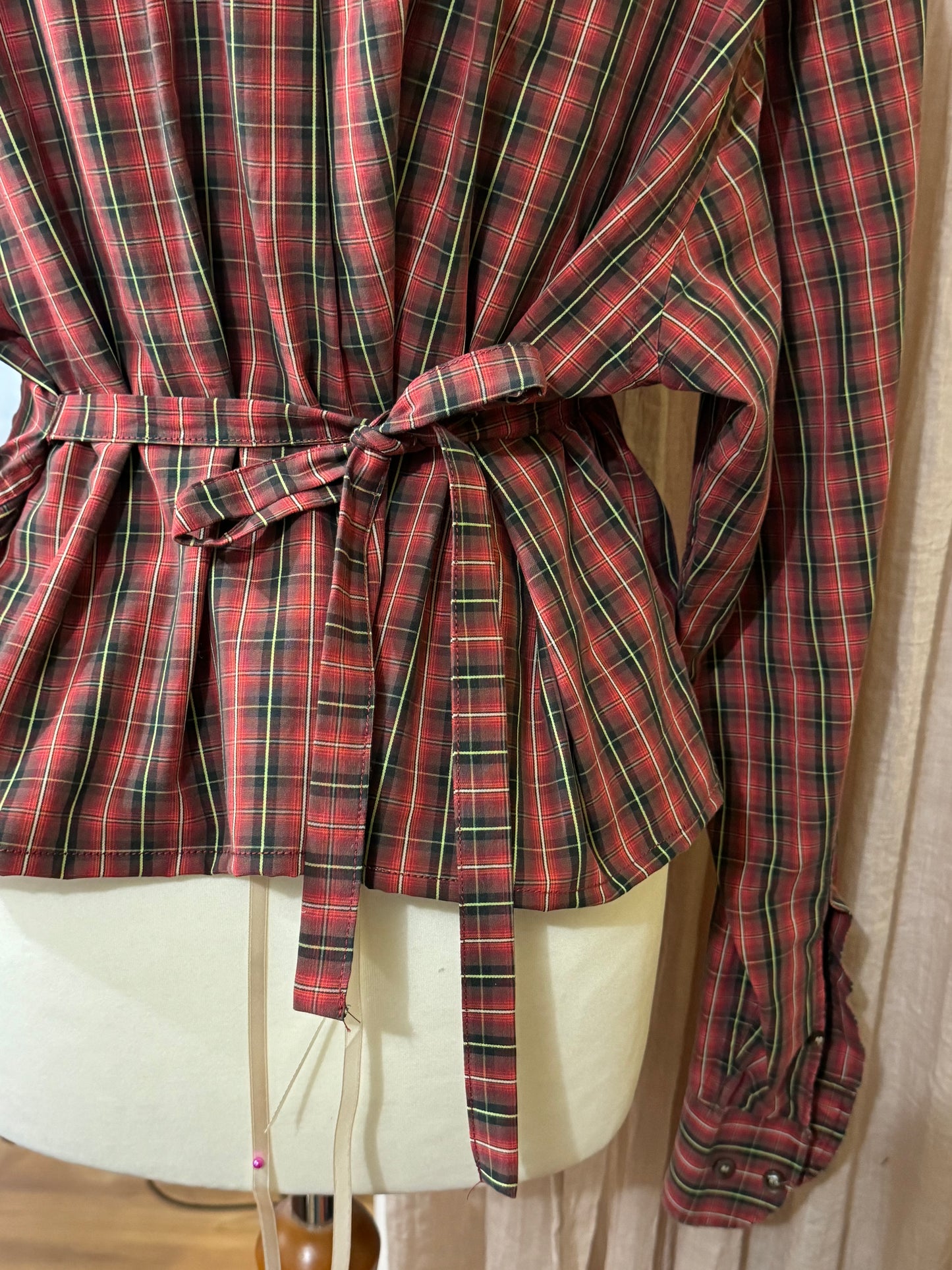Check Shirt  Red Reworked