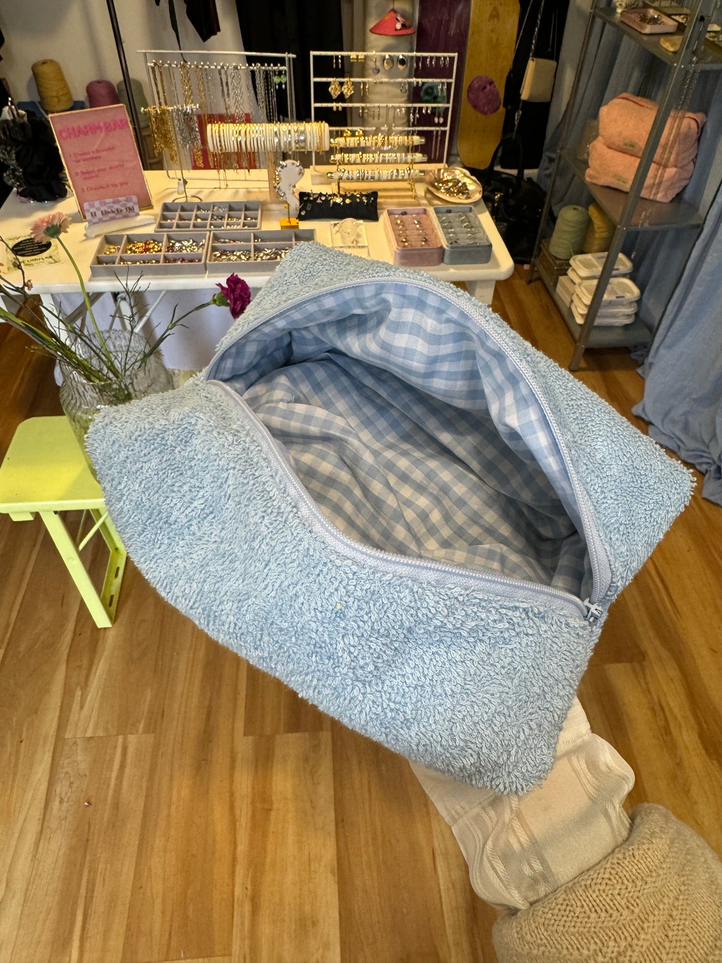 Fluffy Pouch Blue