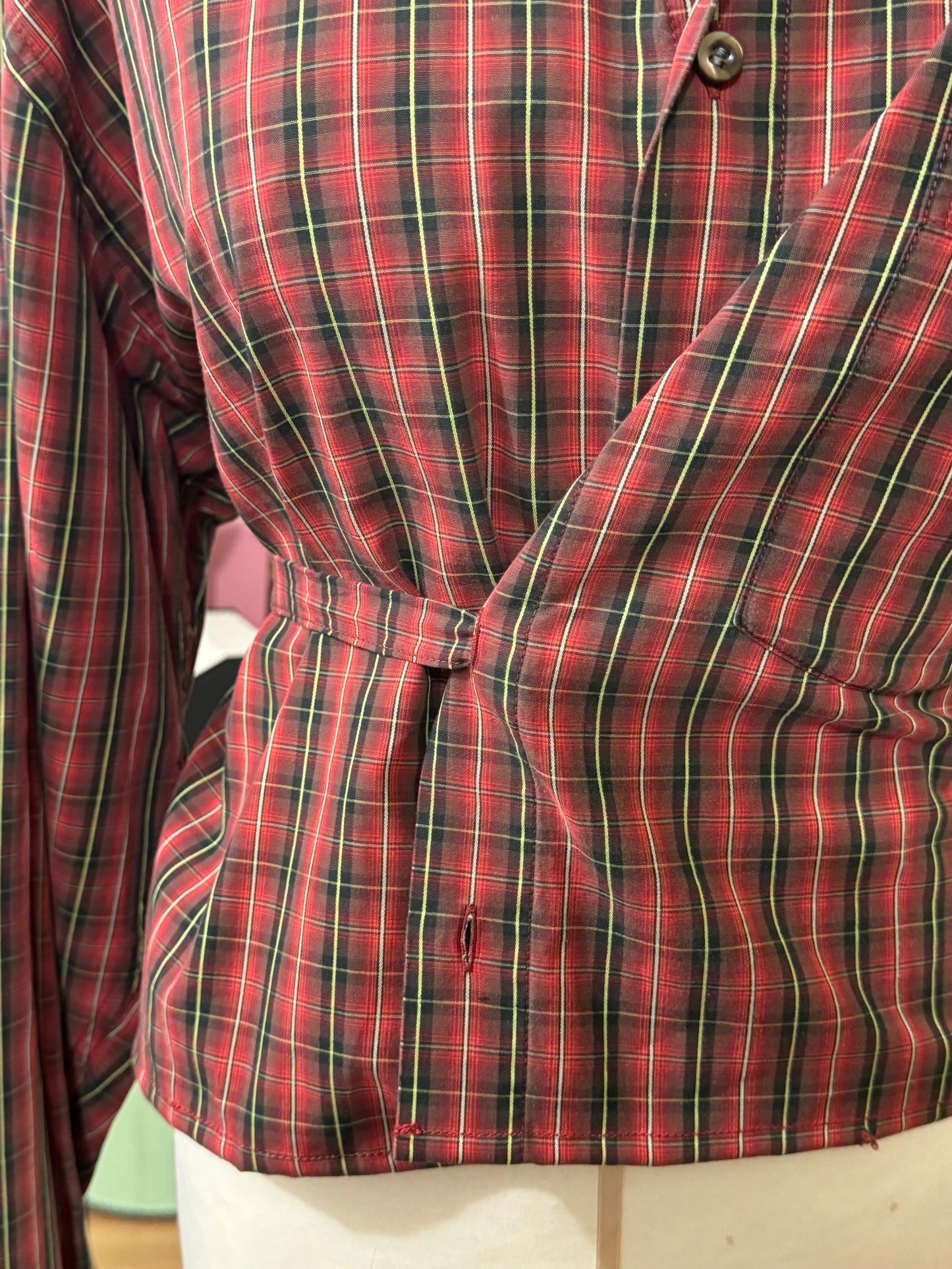 Check Shirt  Red Reworked