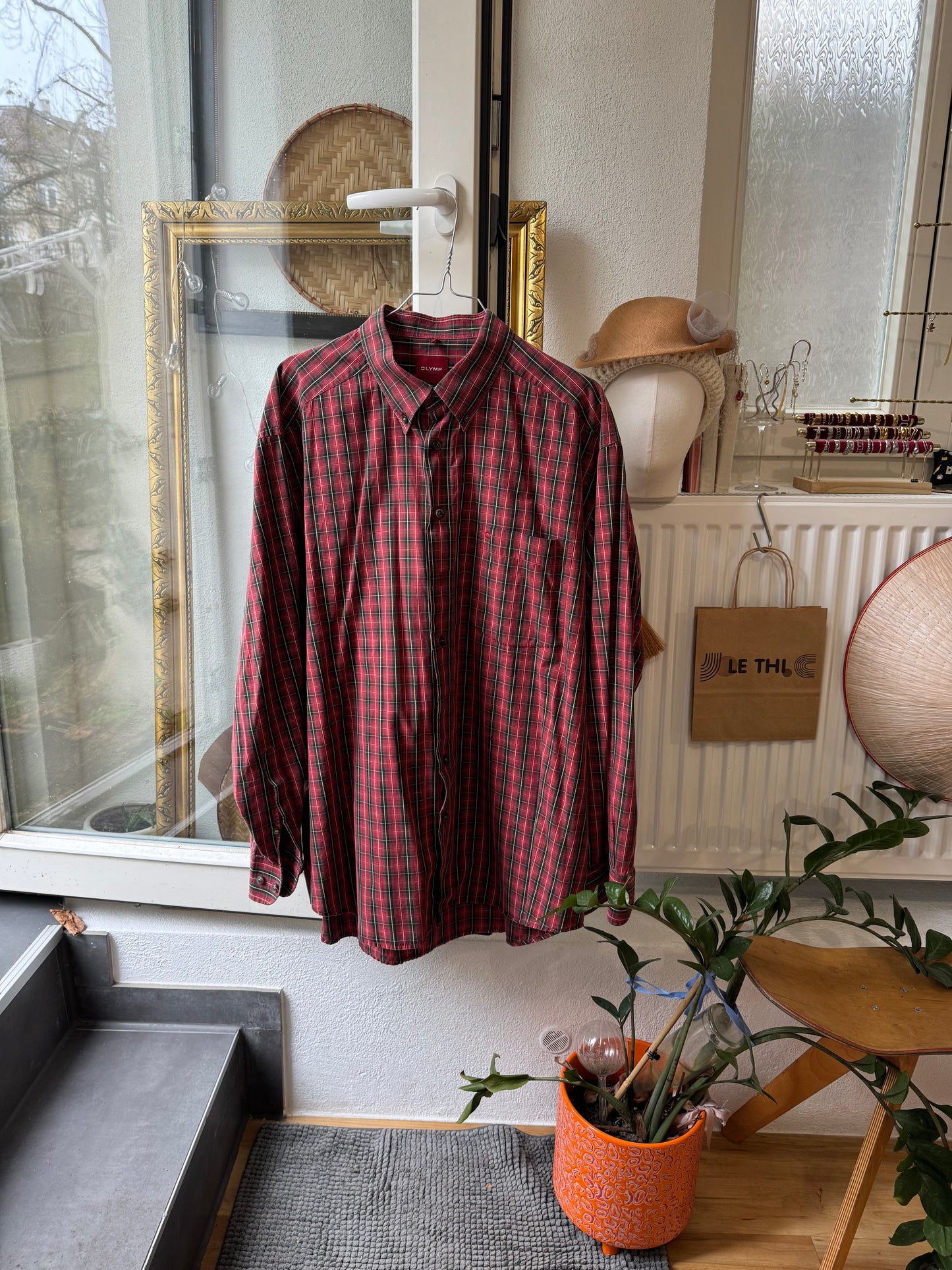 Check Shirt  Red Reworked
