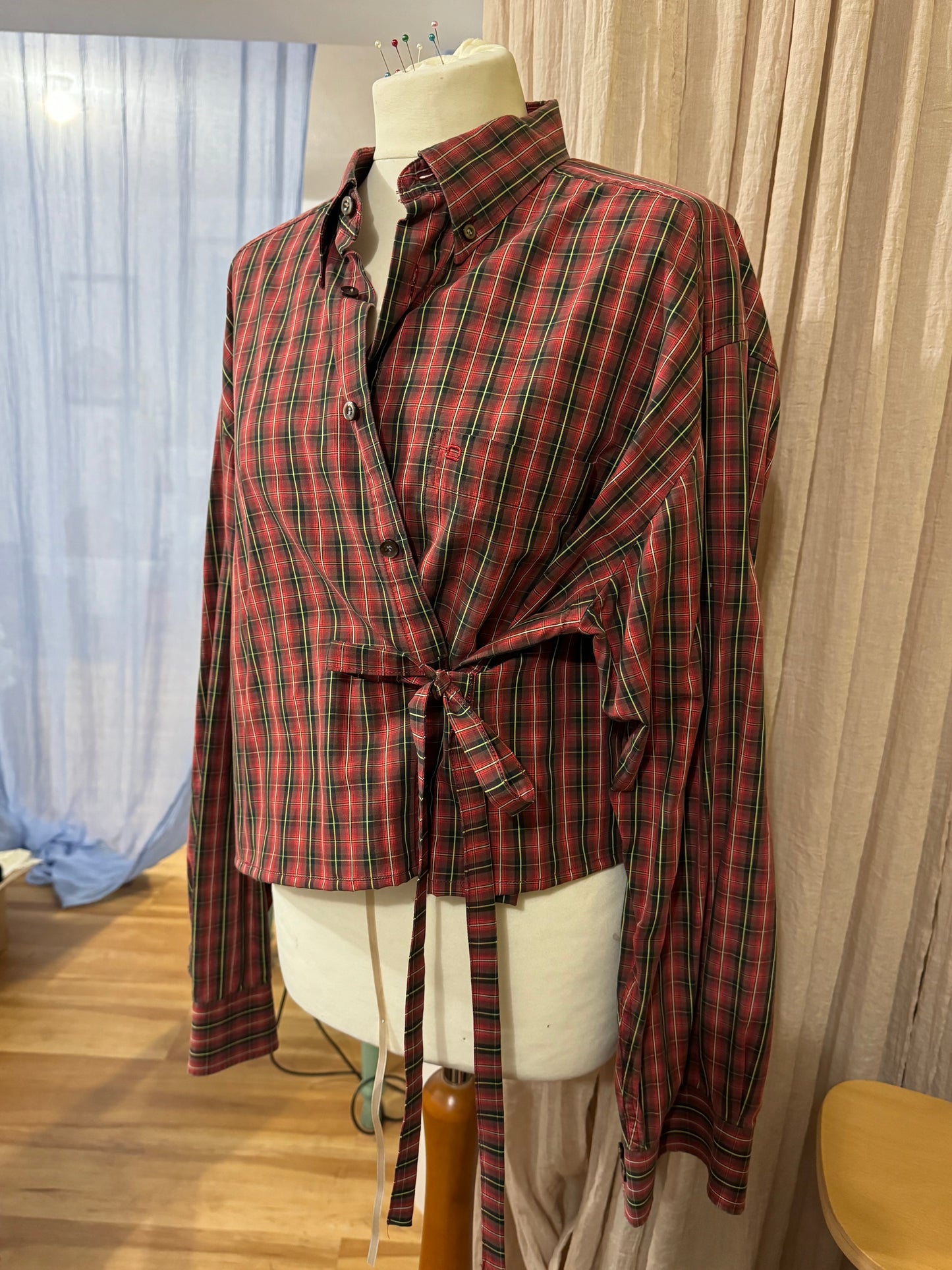Check Shirt  Red Reworked