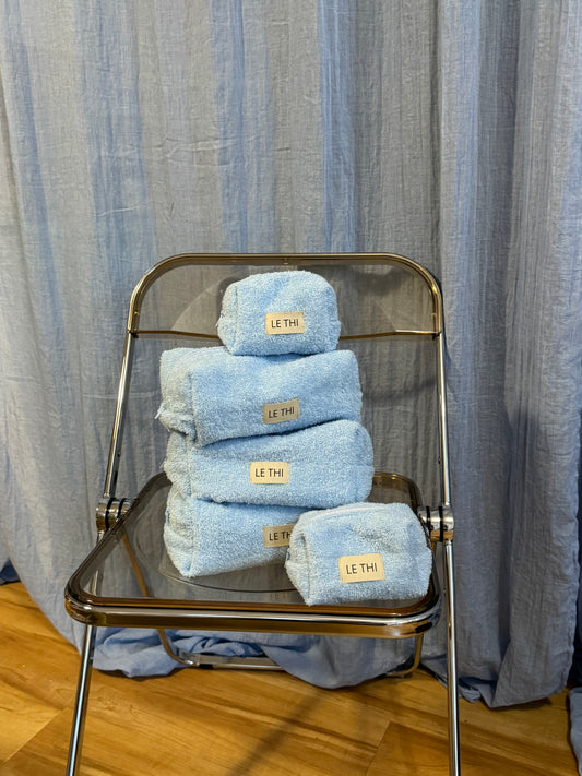 Fluffy Pouch Blue
