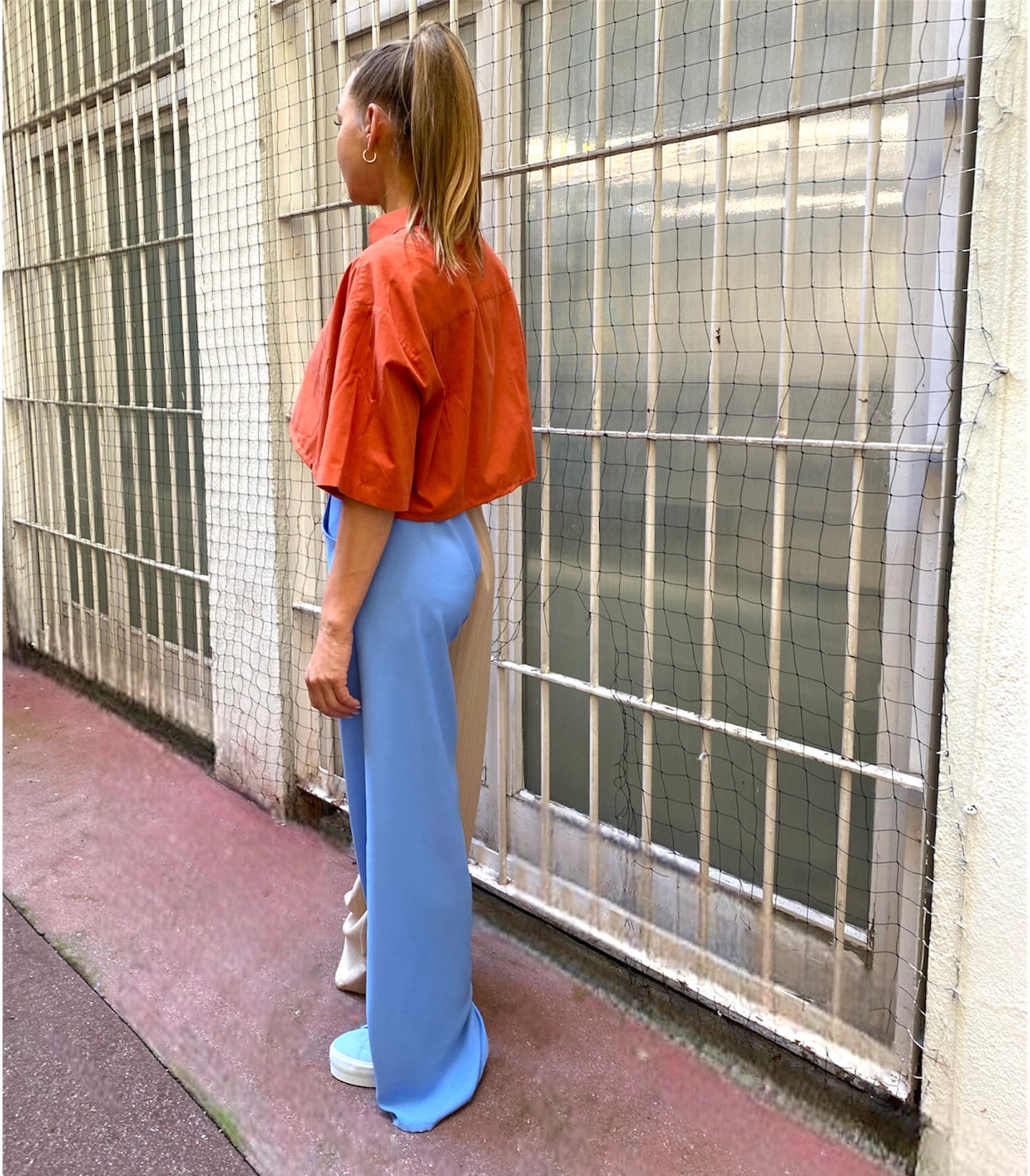 Vintage Olympia Crop Shirt Orange