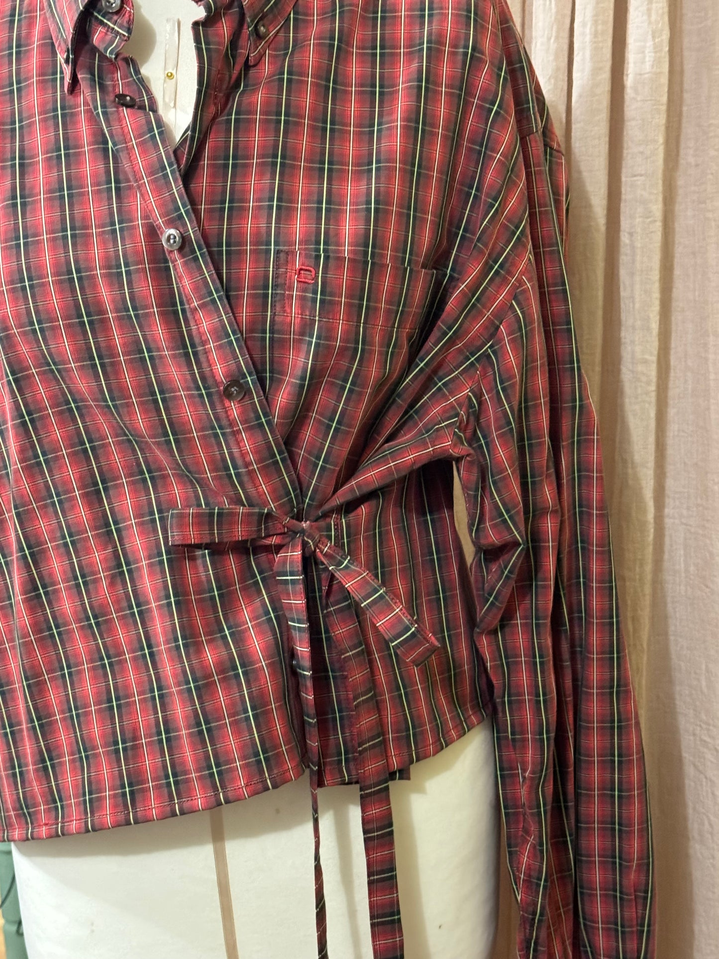 Check Shirt  Red Reworked