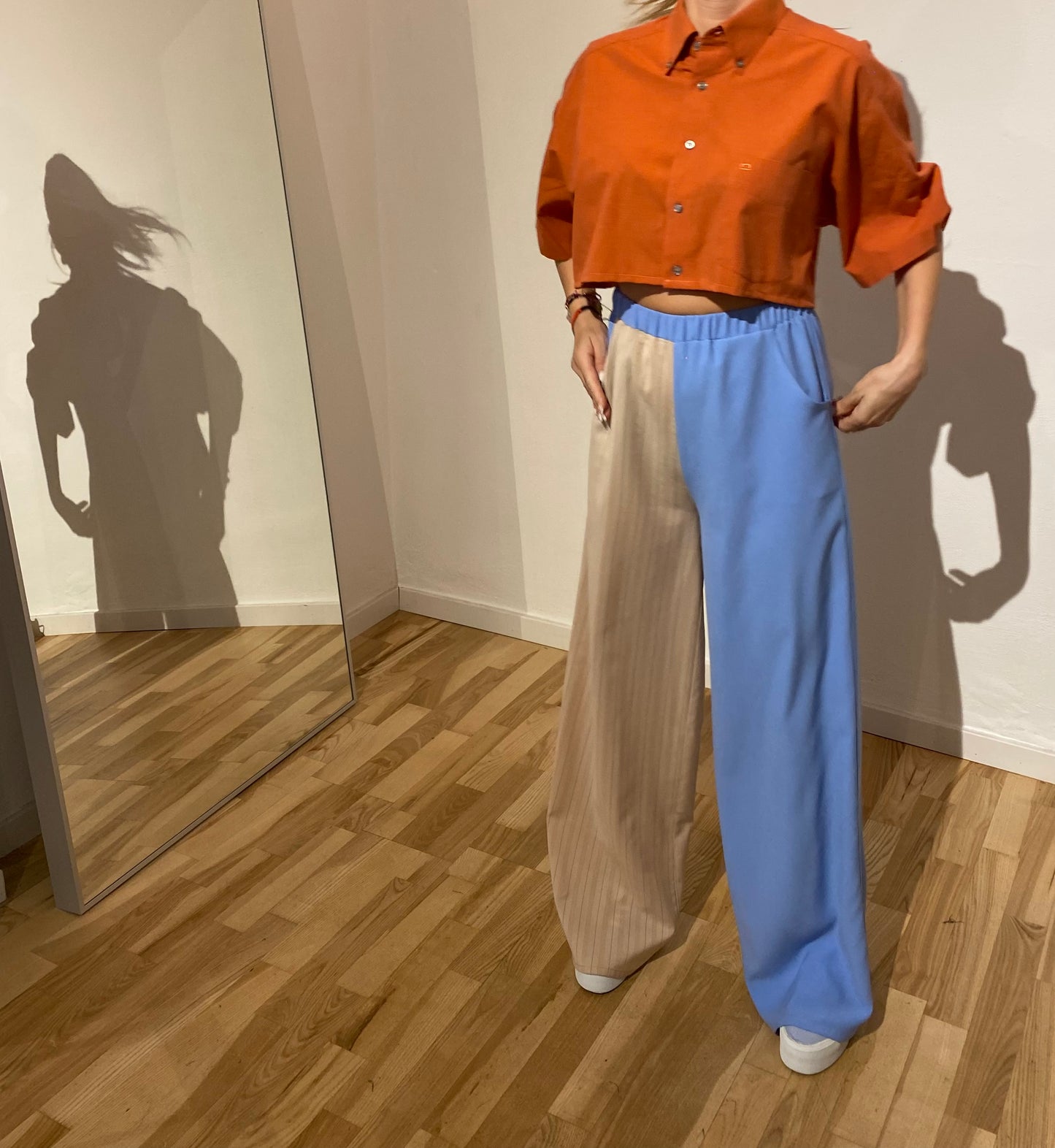 Vintage Olympia Crop Shirt Orange