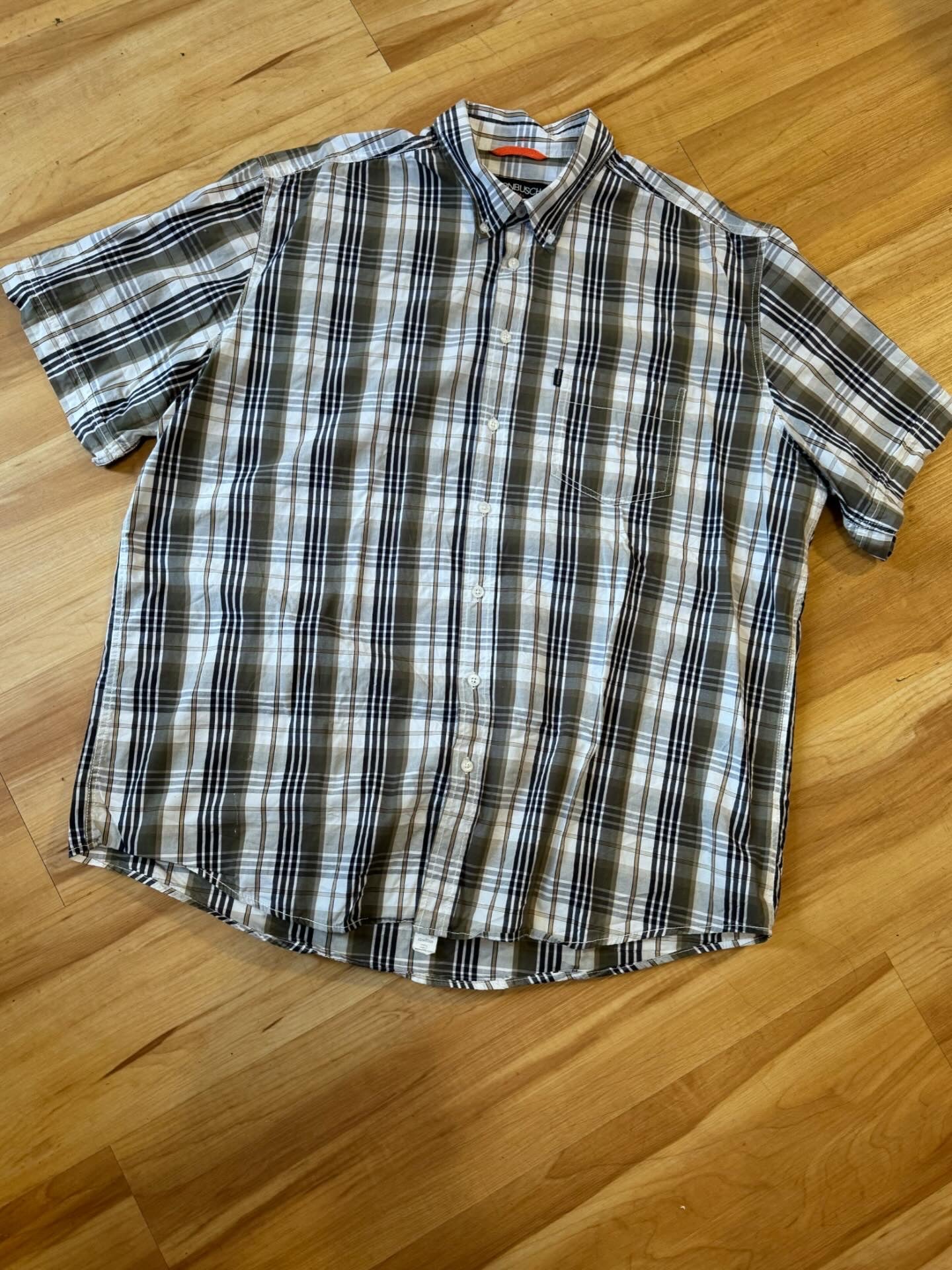 Check Shirt  White Reworked