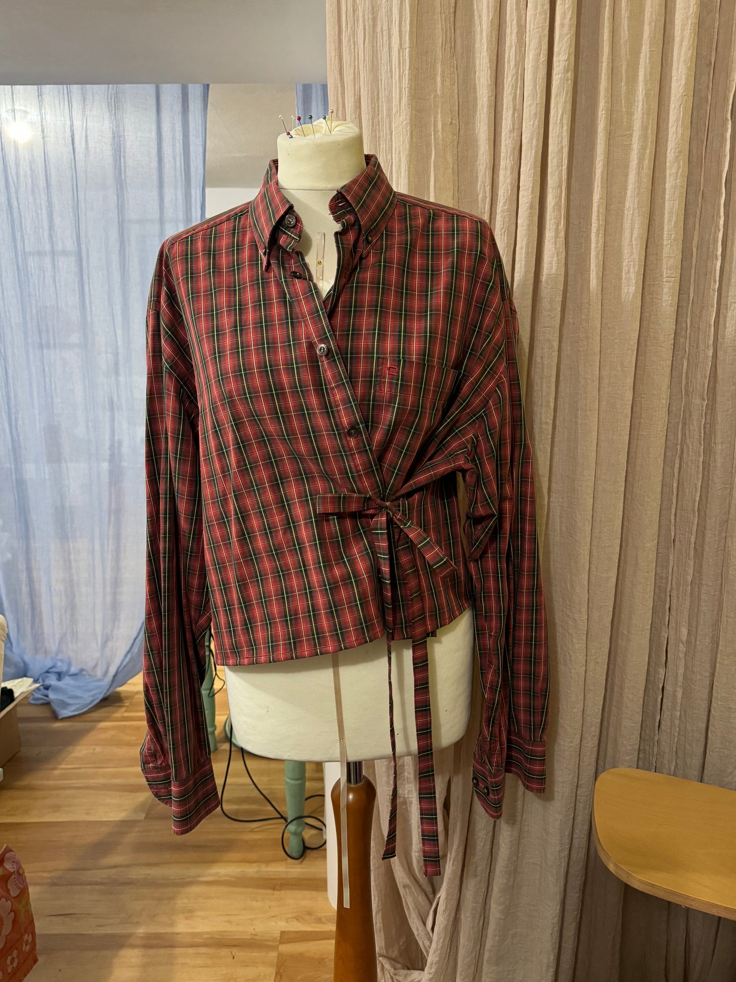 Check Shirt  Red Reworked
