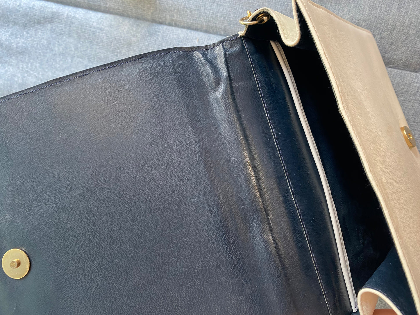 Vintage Leather Shoulder Bag Pastel