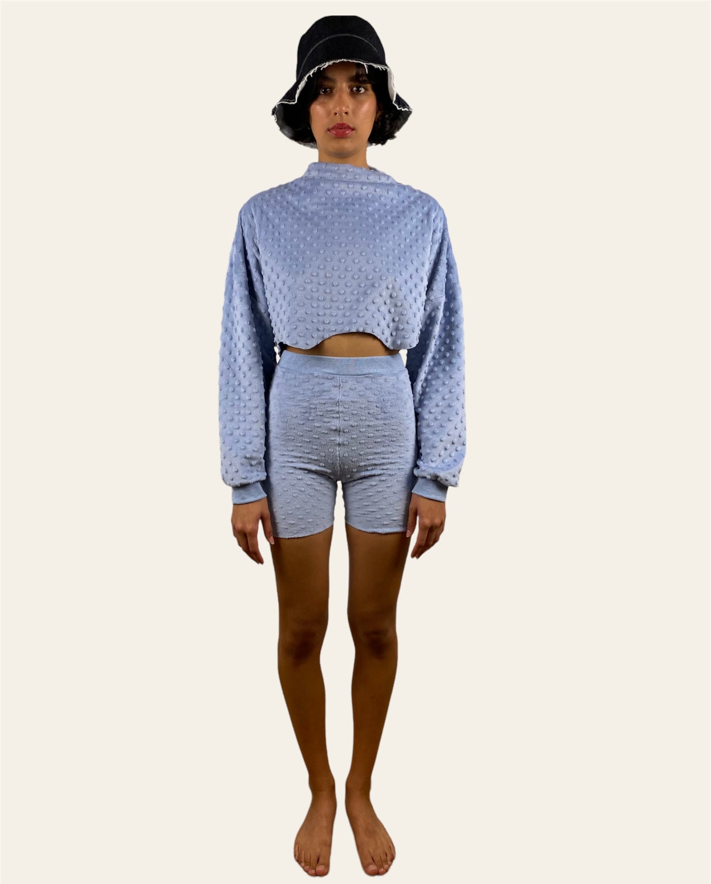 Bucket Hat Reversible Denim/Sky Blue