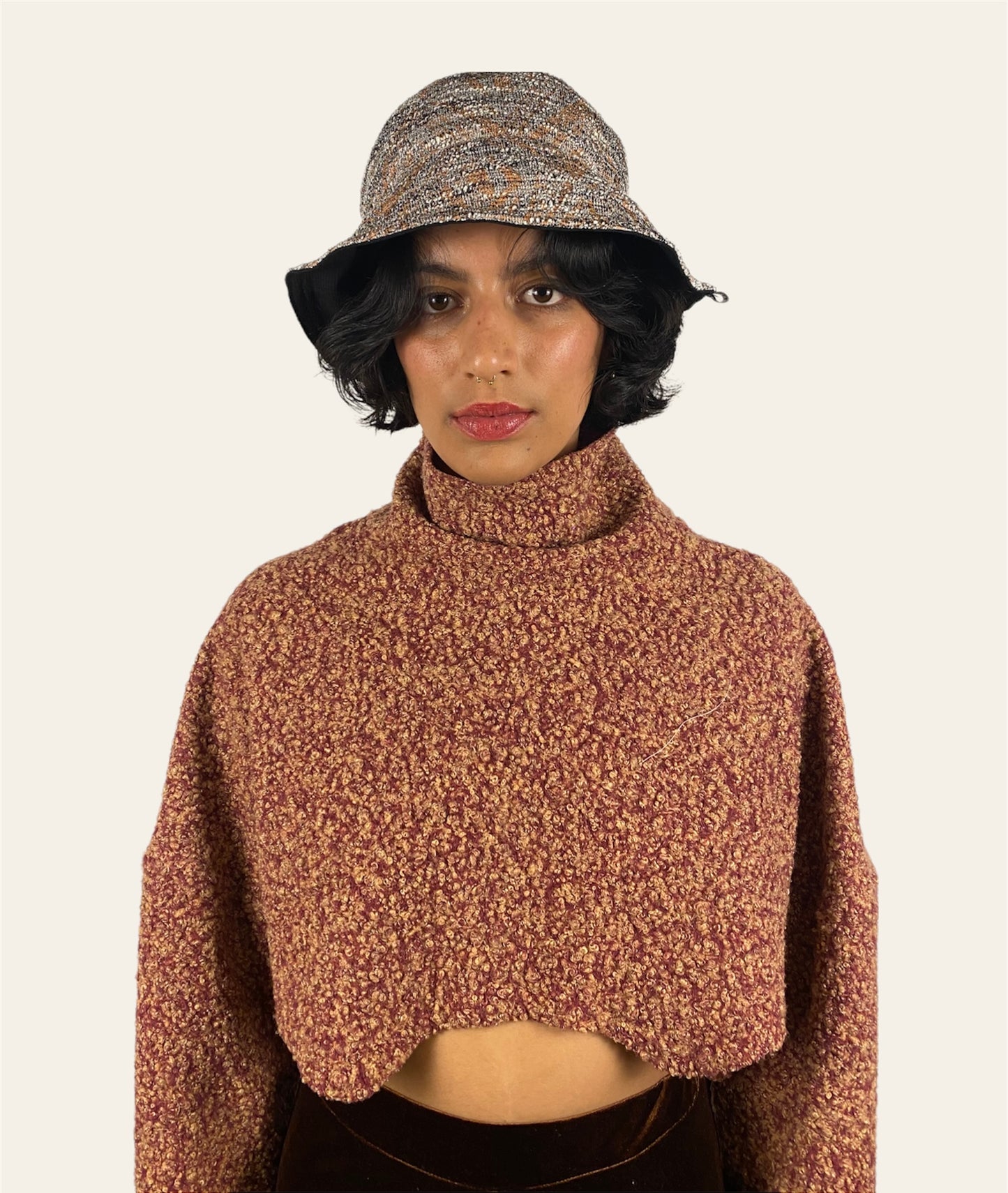 Bucket Hat Reversible Glitter/Black