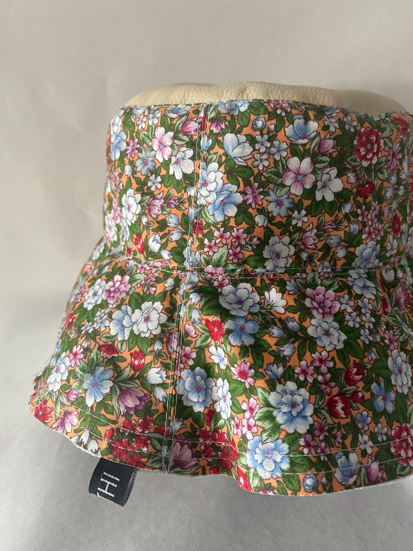 Bucket Hat Reversible Flower/Sky Blue