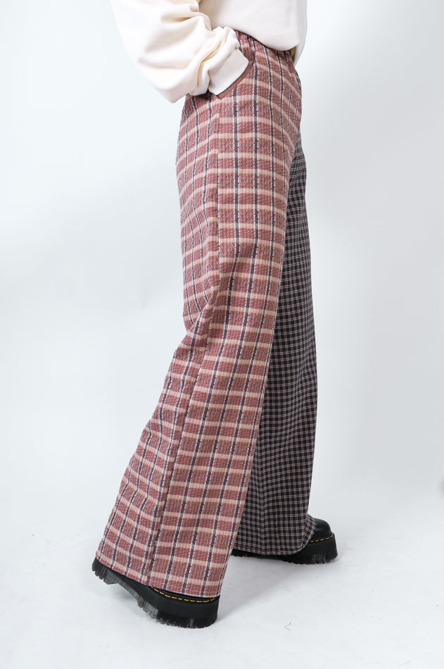 Sarah Pants Check Print