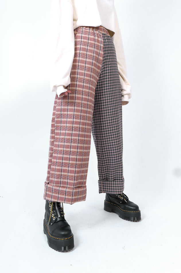 Sarah Pants Check Print