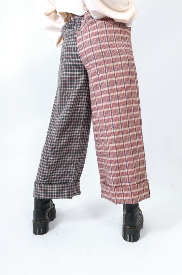 Sarah Pants Check Print